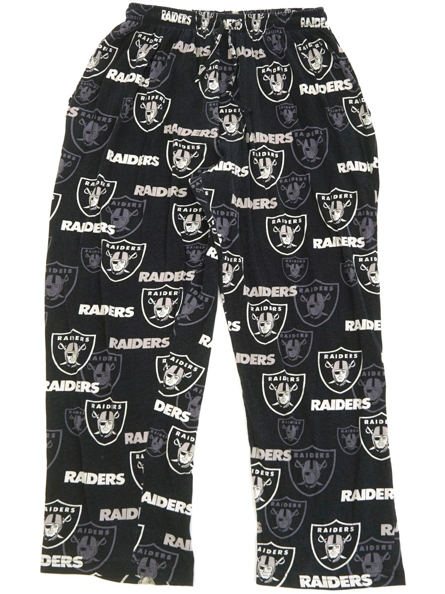 00'S～ NFL TEAM APPAREL ''RAIDERS'' 100％ COTTON PAJAMA PANTS (SIZE.X LARGE)