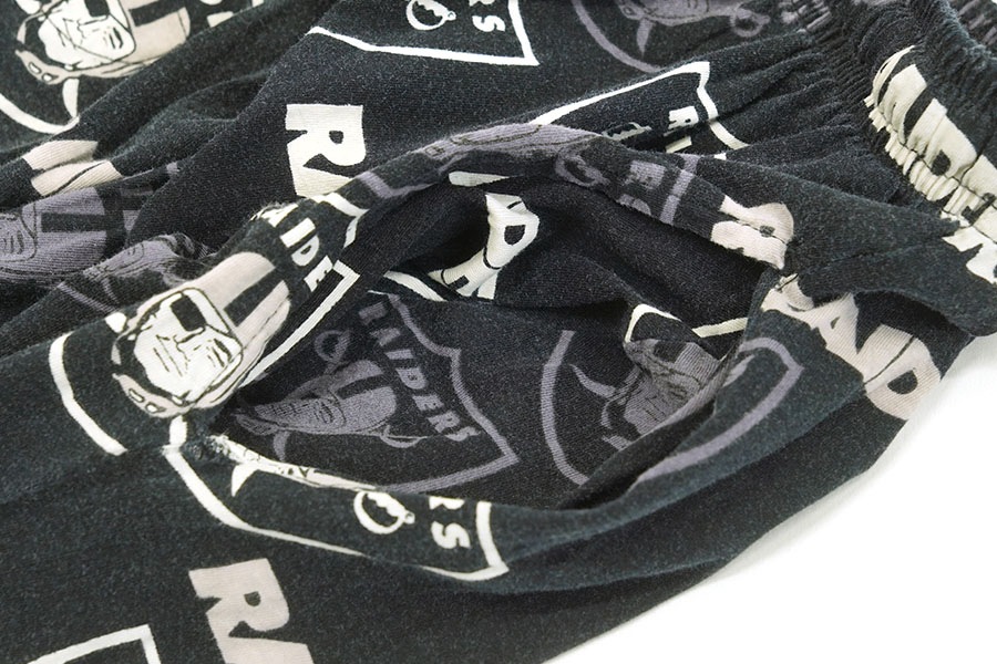 00'S～ NFL TEAM APPAREL ''RAIDERS'' 100％ COTTON PAJAMA PANTS (SIZE.X LARGE)
