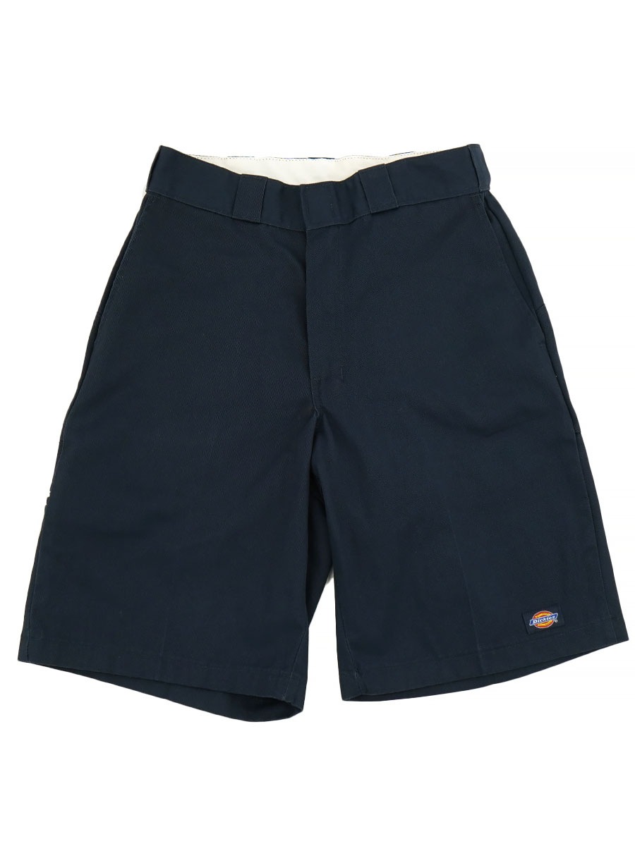 DICKIES DOUBLE HIP WORK SHORTS NAVY (SIZE. W30) MADE IN MEXICO