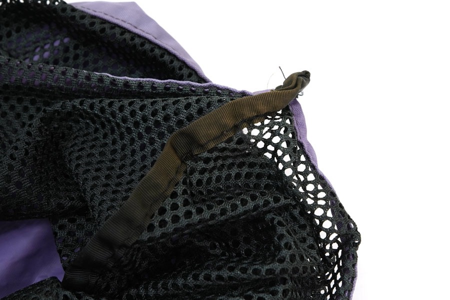 90'S L.L.BEAN MESH TOTE BAG BLACK/PURPLE