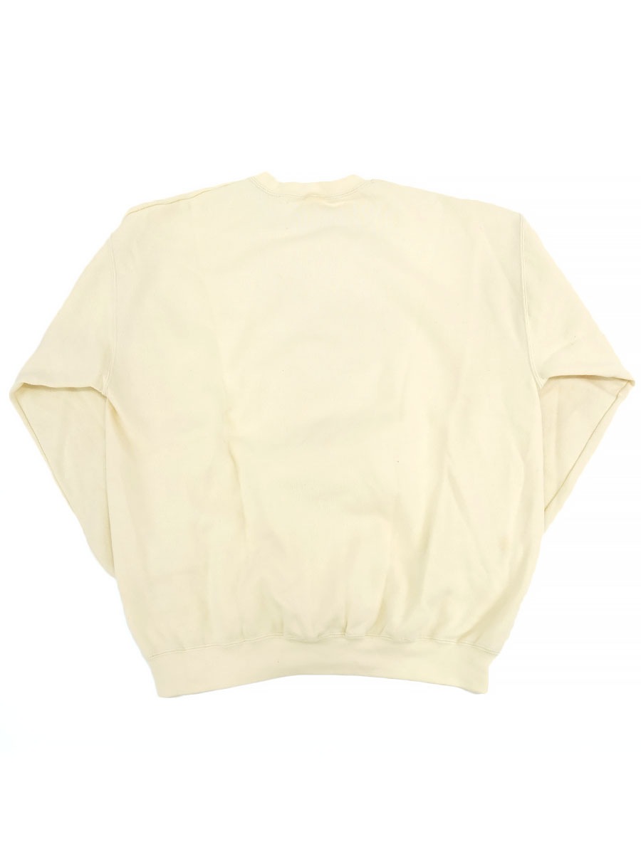 00'S LEE DOG PRINT SWEAT SHIRT LIGHT CREAM (SIZE. X LARGE)