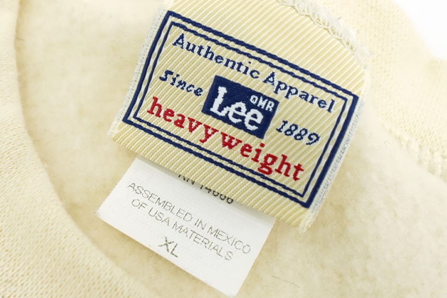 00'S LEE DOG PRINT SWEAT SHIRT LIGHT CREAM (SIZE. X LARGE)