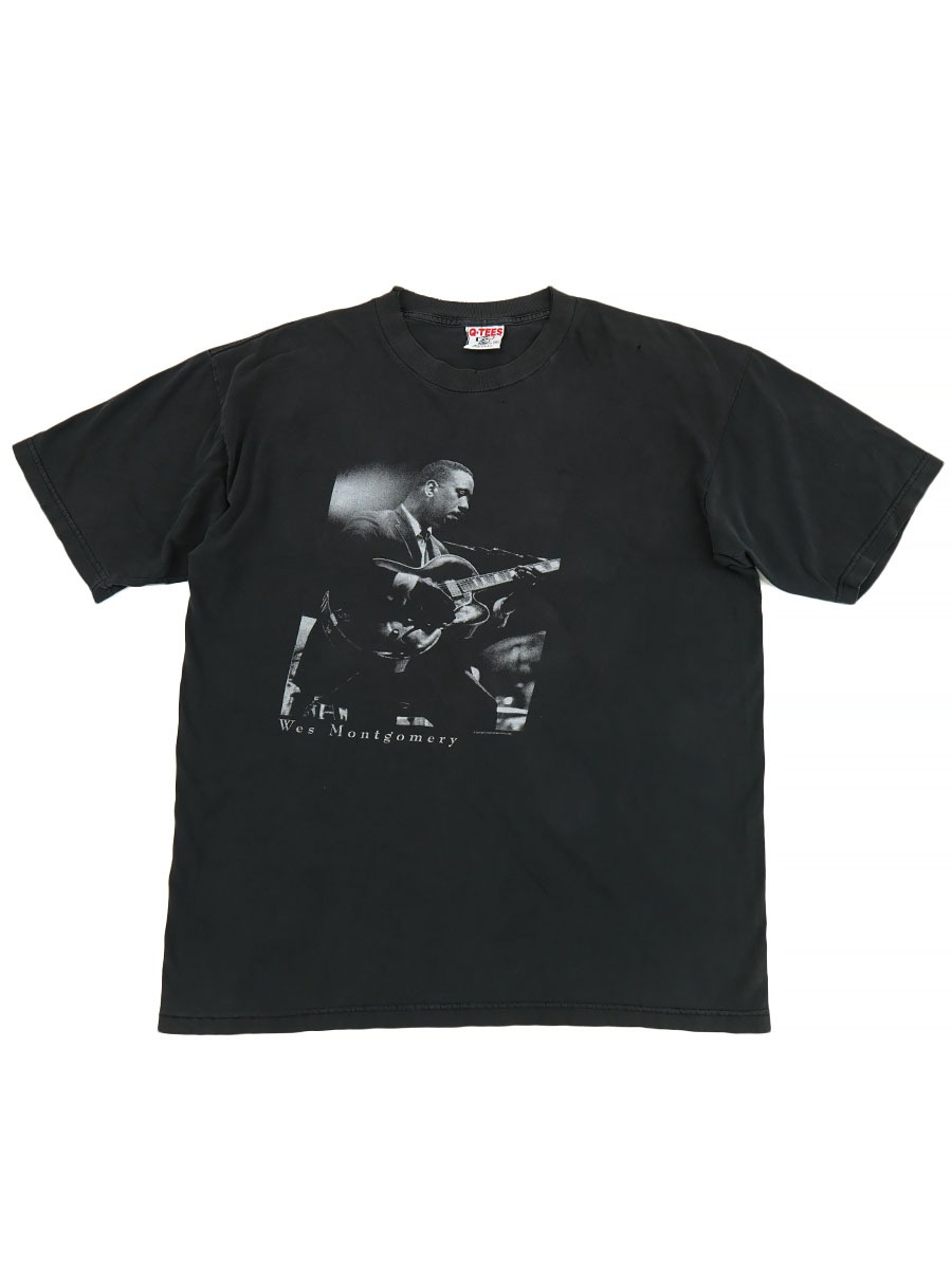 90'S Q-TEES ''WES MONTGOMERY'' PHOTO T SHIRT (SIZE. X LARGE) MADE IN USA