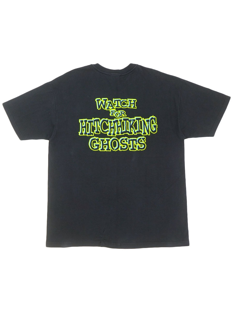 90's～ MICKEY INC. ''HAUNTED MANSION'' 両面プリント Tシャツ ブラック 表記(XL) USA製