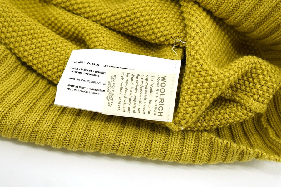 WOOLRICH JOHN RICH & BROS 100％ COTTON SWEATER (SIZE.USA X LARGE) MADE IN ITALY