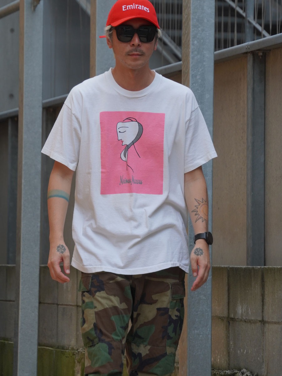 90's FRUIT OF THE LOOM ''ニーマン・マーカス'' プリントTシャツ 表記(XL) USA製