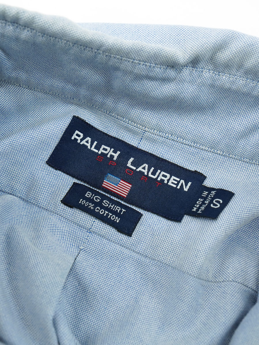 RALPH LAUREN SPORT ポロベアー BIG SHIRT オックスフォードB.D.シャツ 表記(S)