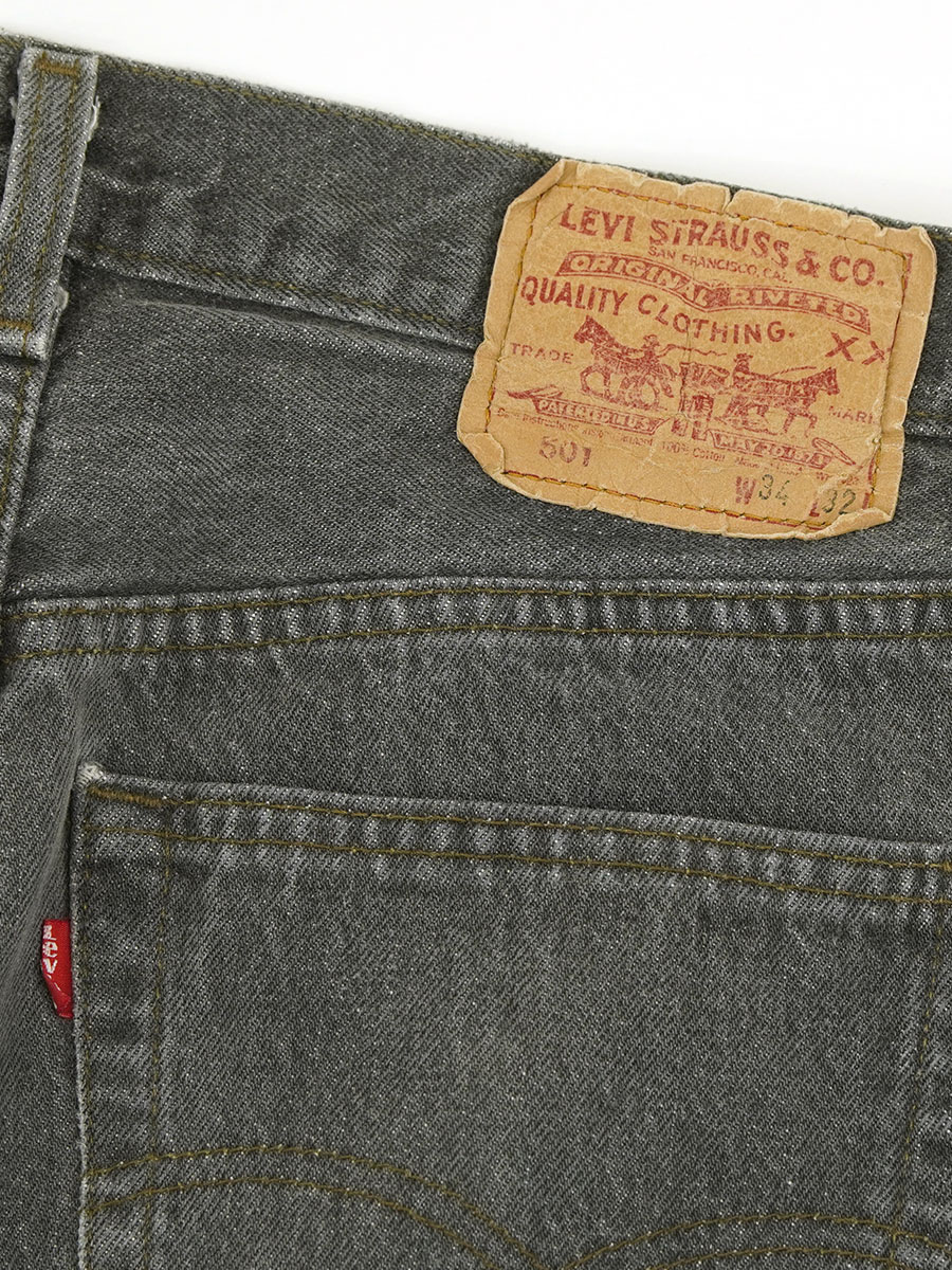 90'S LEVI'S 501 BLACK JEANS (SIZE. W34 L32) MADE IN USA