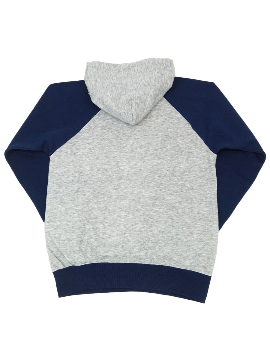 80'S DISNEY CASUALS ''MICKEY'' 2 TONE HOODED SWEAT SHIRT (SIZE.MEDIUM)