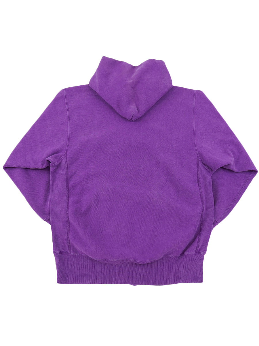 90's 刺繍タグ チャンピオンRWパーカ パープル 表記(XL) レア
