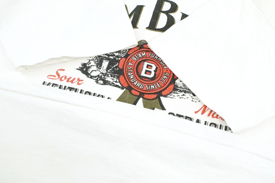 90's Murina ''JIM BEAM'' ロゴプリントTシャツ 表記(L) USA製