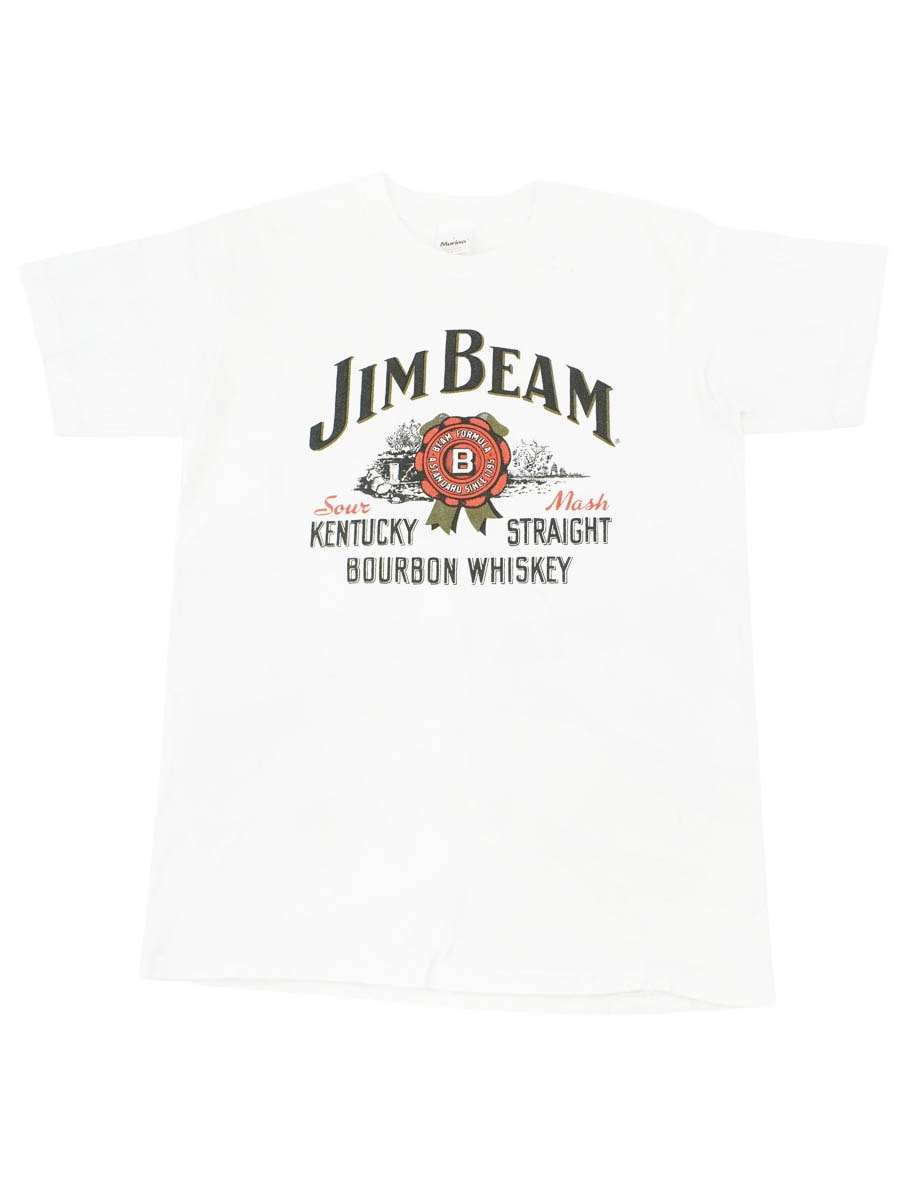 90's Murina ''JIM BEAM'' ロゴプリントTシャツ 表記(L) USA製