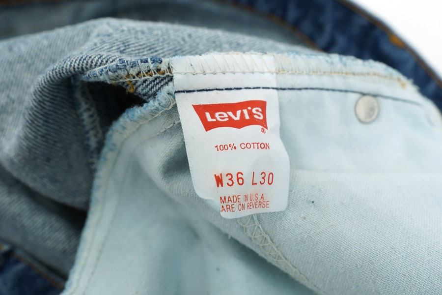 80'S LEVI'S 505 BLUE JEANS (SIZE. W36 L30) MADE IN USA