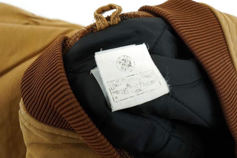 90's カーハート ダックベスト タン 表記(XL) USA製