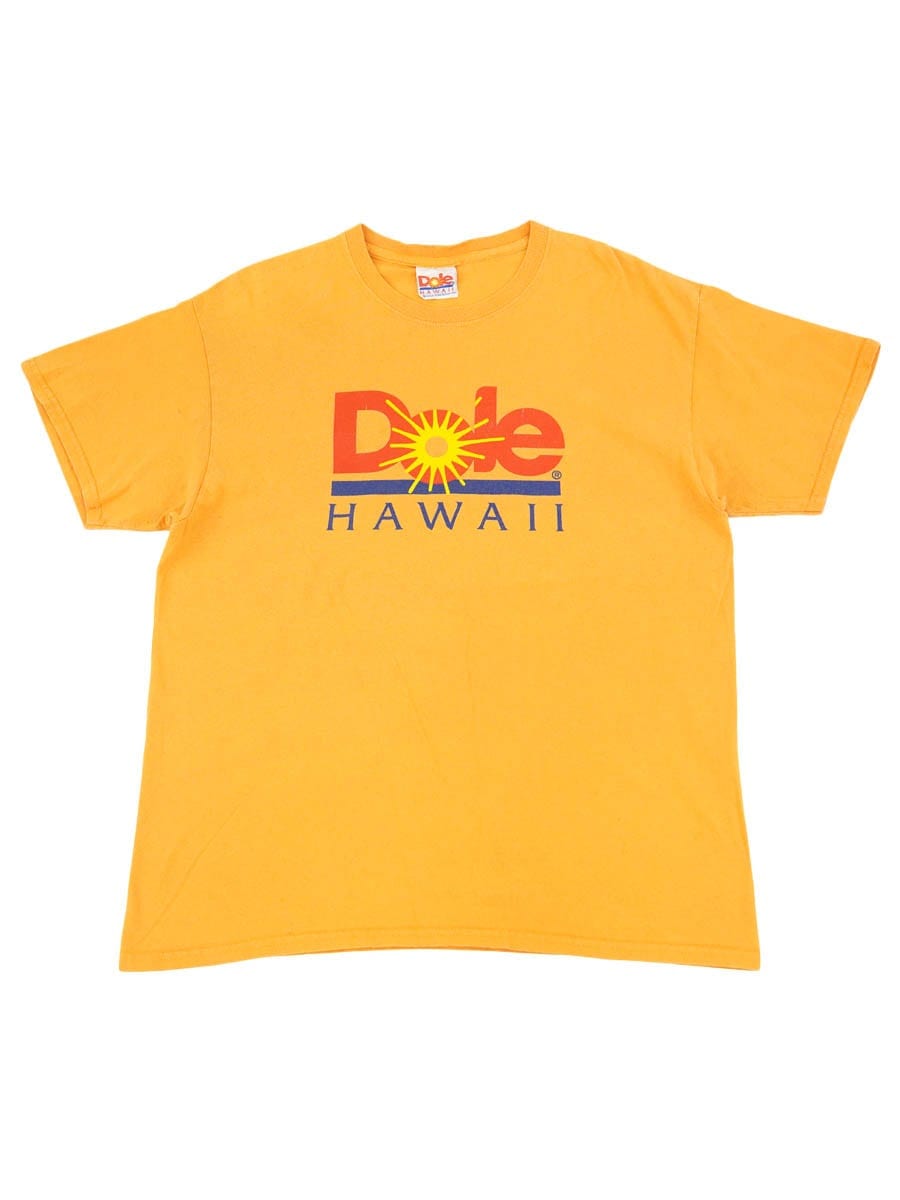 00's Dole ロゴプリントTシャツ オレンジ 実寸(L位)