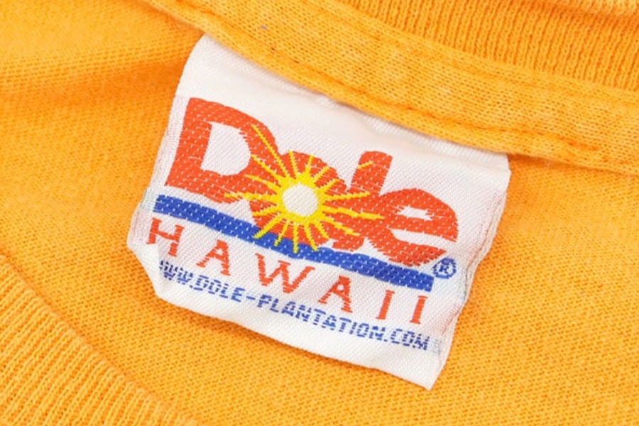 00's Dole ロゴプリントTシャツ オレンジ 実寸(L位)