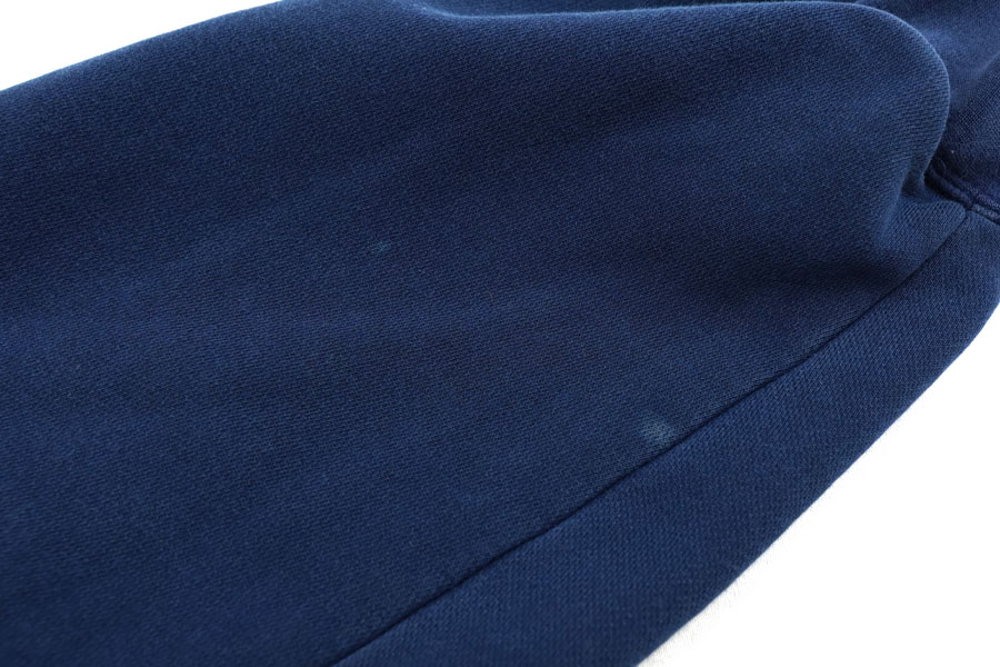 00's adidas センター刺繍ロゴ スウェットパーカー ネイビー 表記(2XL)