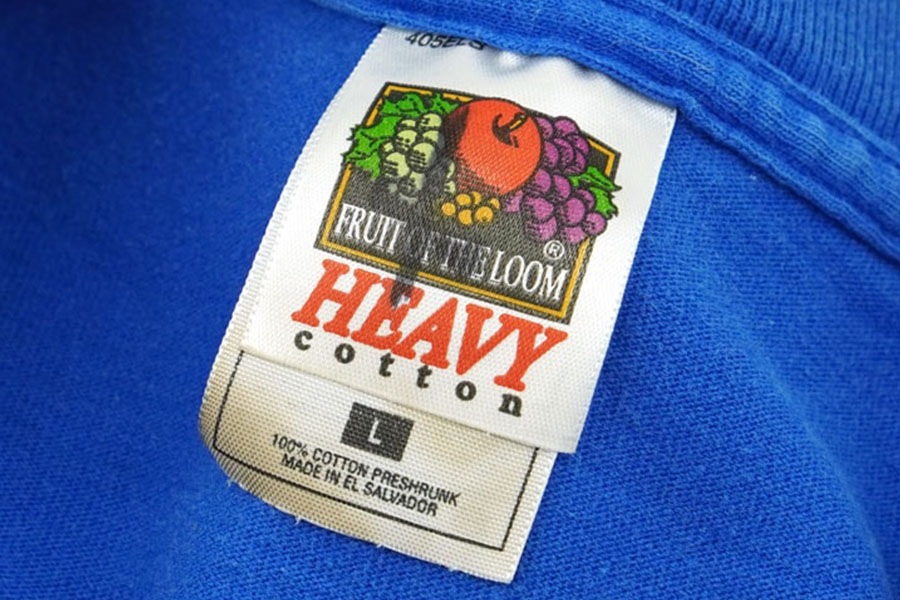 00's FRUIT OF THE LOOM ''Nestle×Haagen-Dazs'' 両面プリントTシャツ ブルー 表記(L)