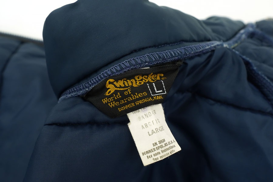 70'S SWINGSTER RACING JACKET SOLID SHOLDER LINE (SIZE. LARGE)