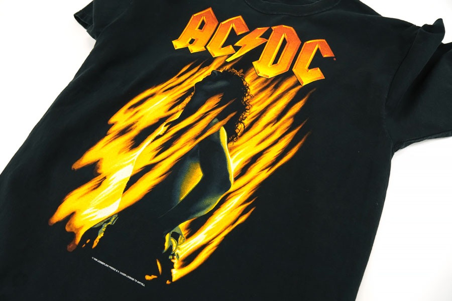 90's anvil ''ACDC BONFIRE'' Tシャツ 表記(XL)