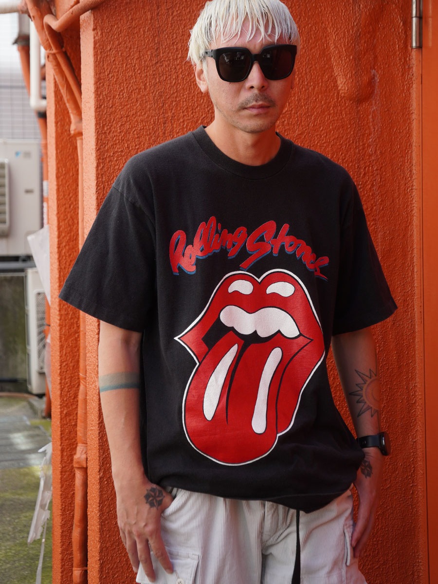 90's FRUIT OF THE LOOM ローリング・ストーンズ ''VOODOO LOUNGE WORLD TOUR 94'' 両面プリント Tシャツ ブラック 表記(XL)