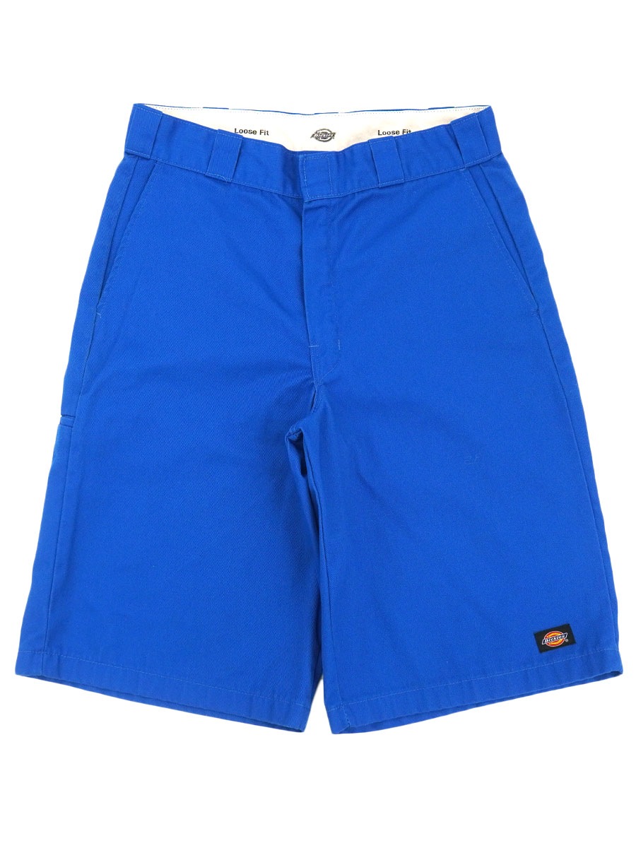 00'S～ DICKIES WORK SHORTS BLUE (APPROX.W32.5)