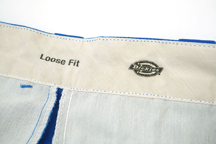 00'S～ DICKIES WORK SHORTS BLUE (APPROX.W32.5)