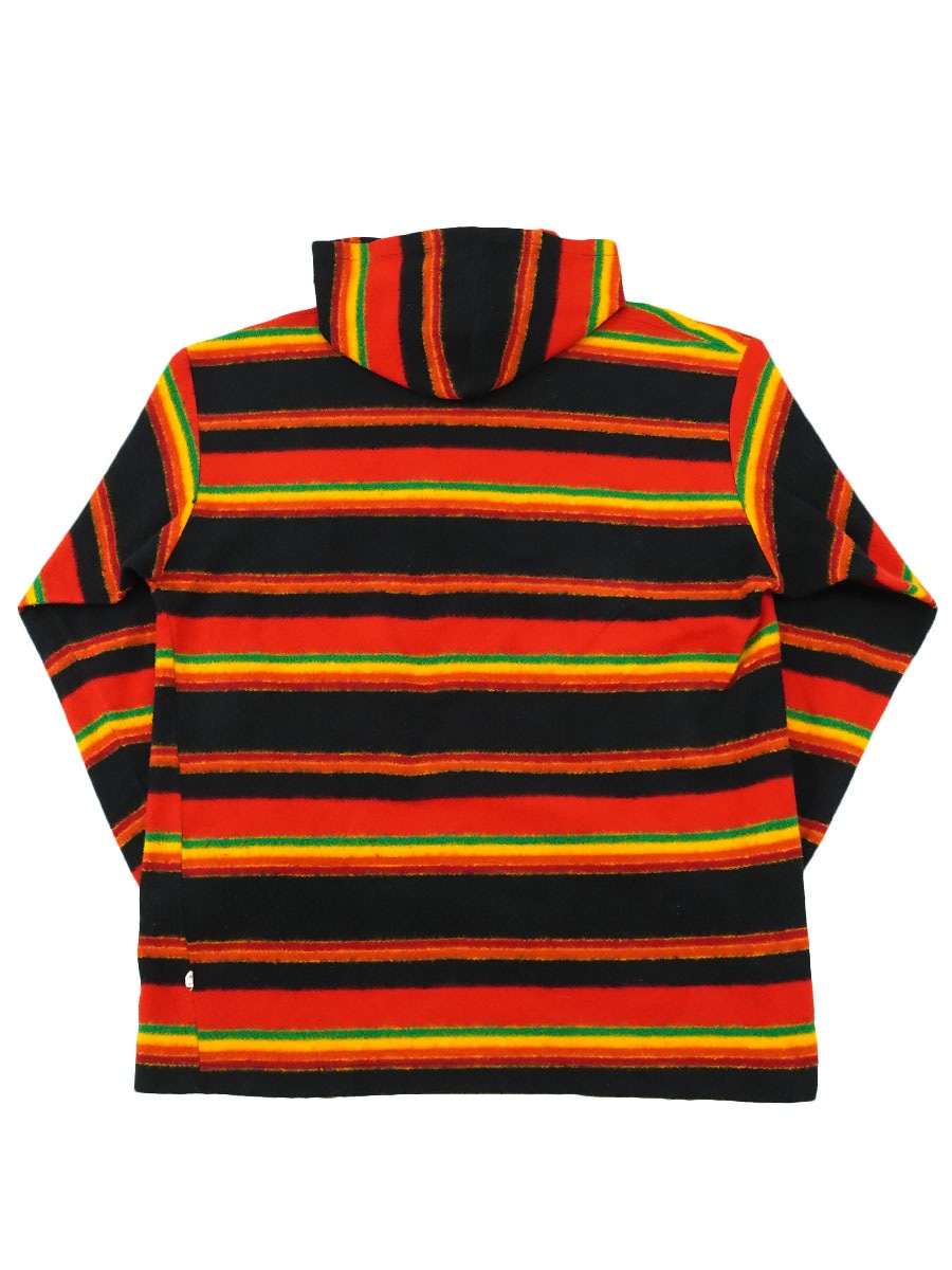80's HANG TEN エスニックボーダー フリースパーカー 表記(L) USA製