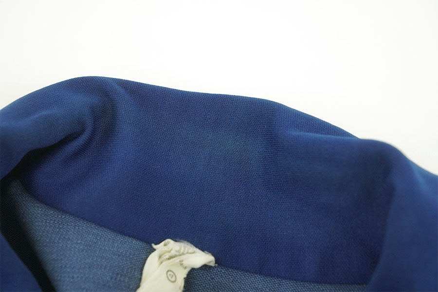 70'S ADIDAS TRACK JERSEY NAVY/WHITE (SIZE.SMALL)