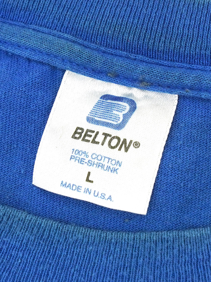 90'S BELTON INDEPENDENT ''BUILT TO GRIND'' T SHIRT BLUE (SIZE.LARGE) MADE IN USA