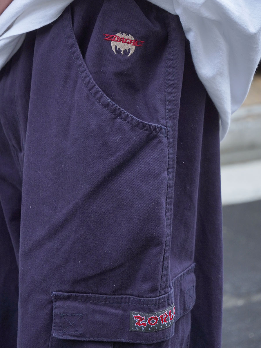 90'S～ ZORLAC SKATEBOARDS CARGO PANTS NAVY (SIZE.38)