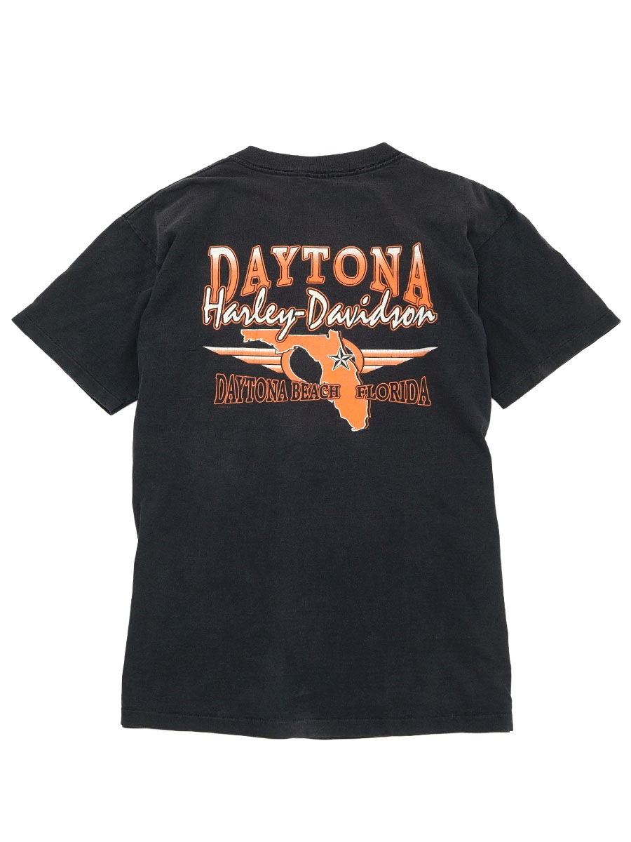 90's HARLEY-DAVIDSON 両面プリントTシャツ ブラック 表記(L) USA製