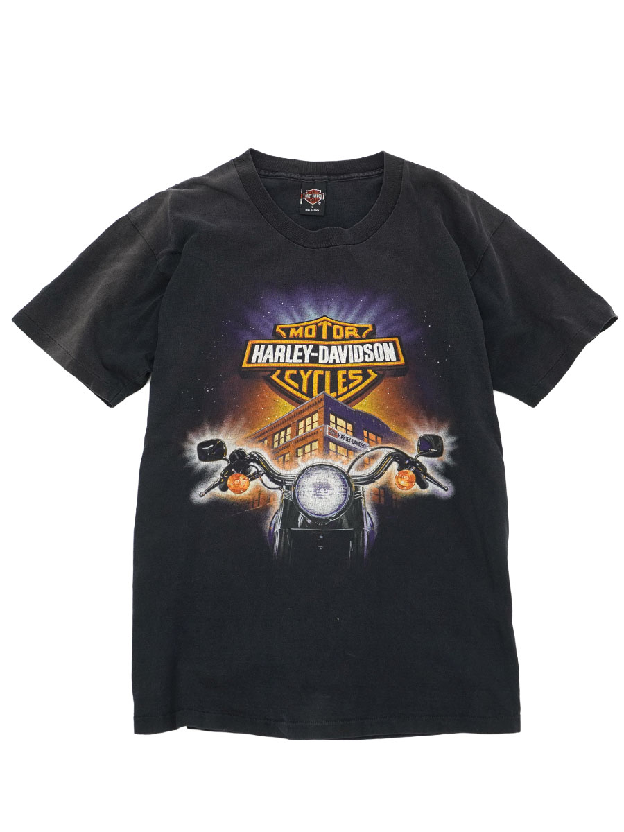90's HARLEY-DAVIDSON 両面プリントTシャツ ブラック 表記(L) USA製