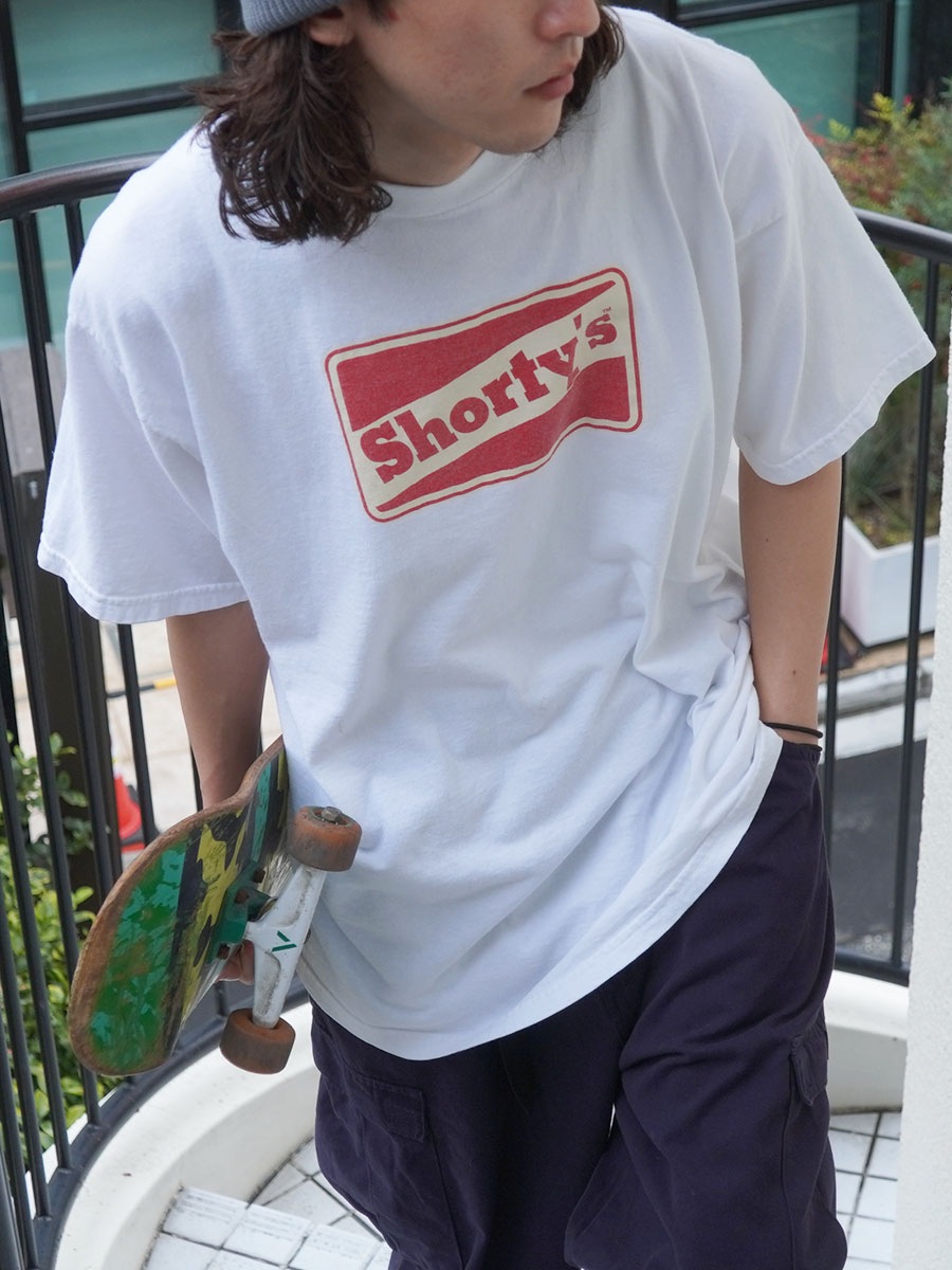 90'S～ TULTEX ''SHORTY'S'' T SHIRT WHITE (SIZE.X LARGE)