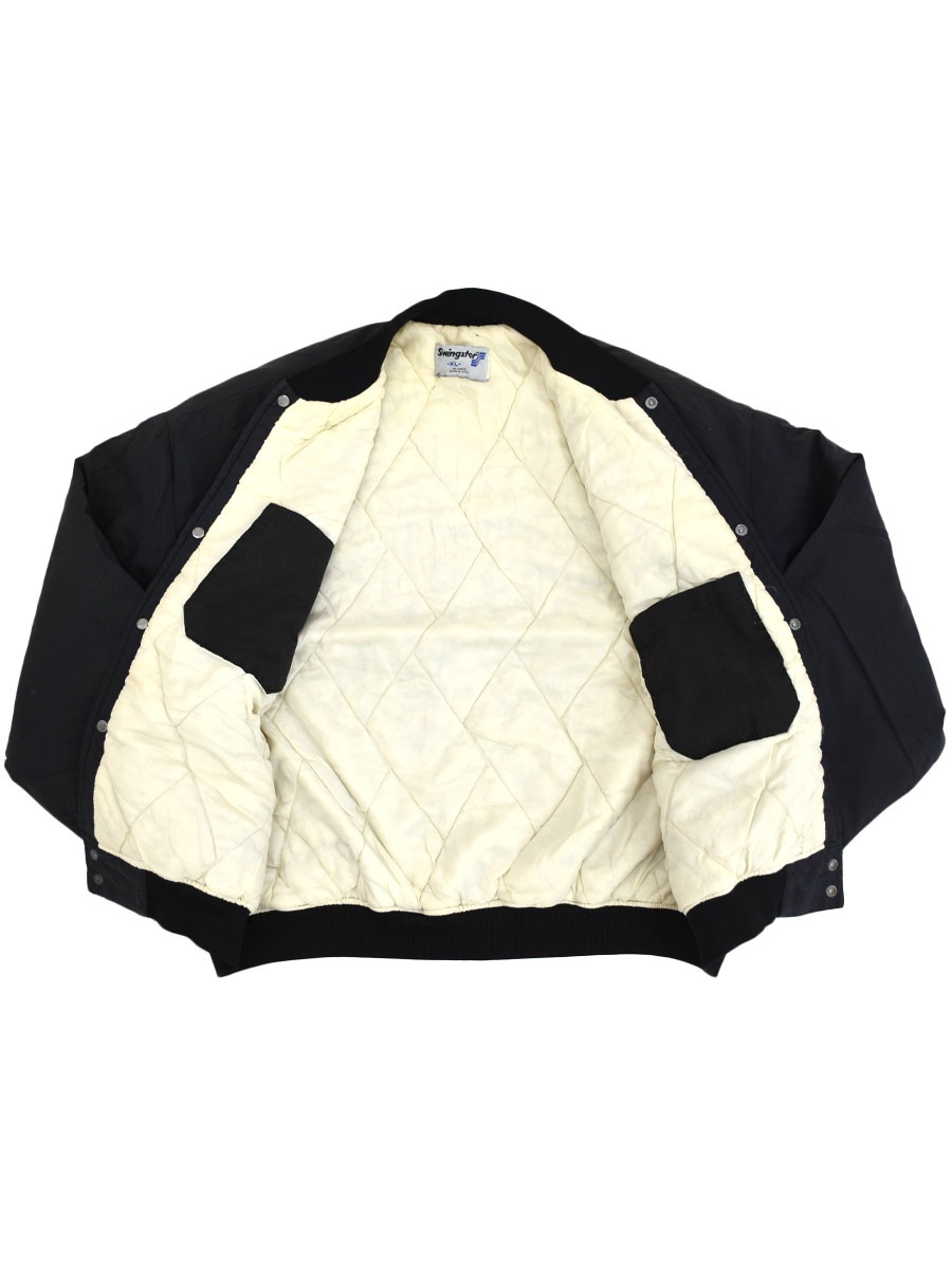 80's Swingster スタジャン 無地ブラック 表記(XL) USA製 | NEW