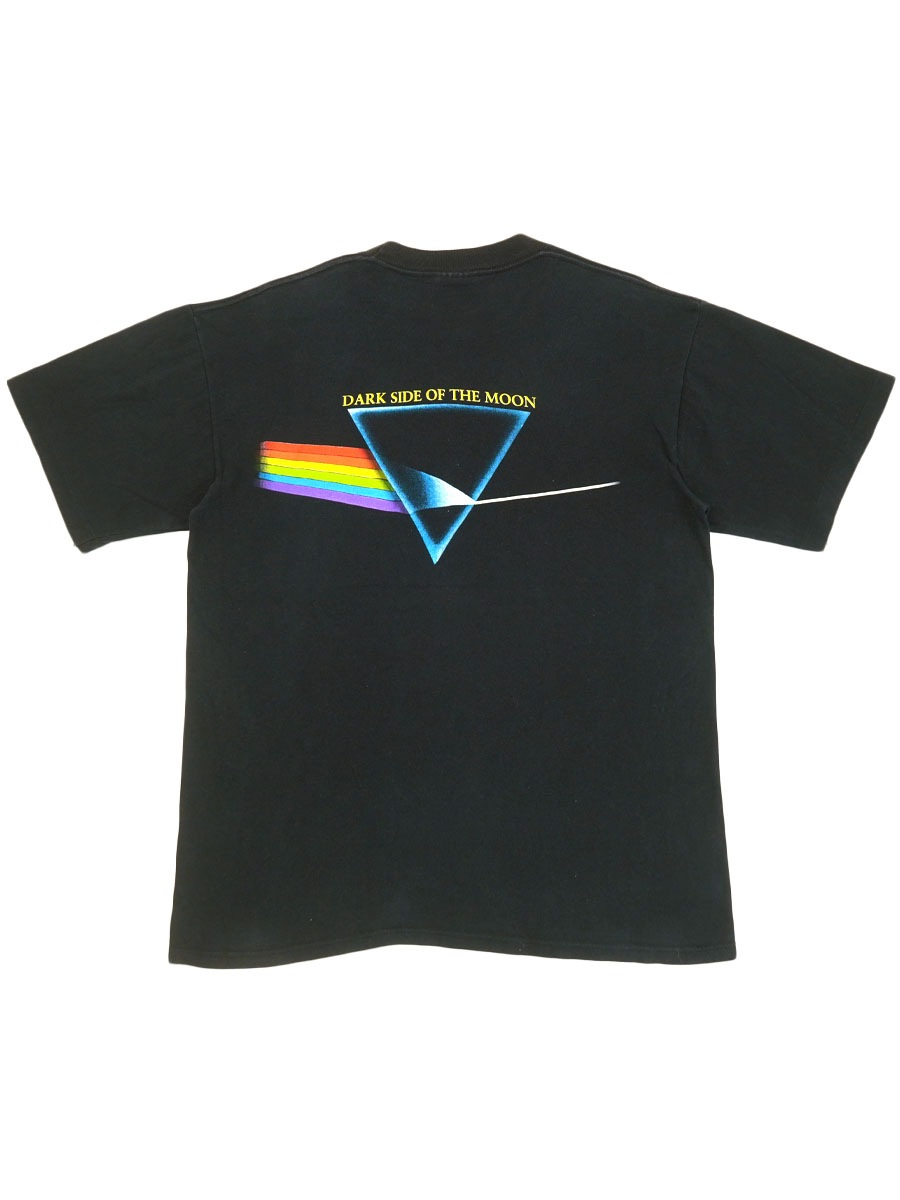 80'S BROCKUM PINK FLOYD ''THE DARK SIDE OF THE MOON'' T SHIRT BLACK (SIZE.LARGE) MADE IN USA