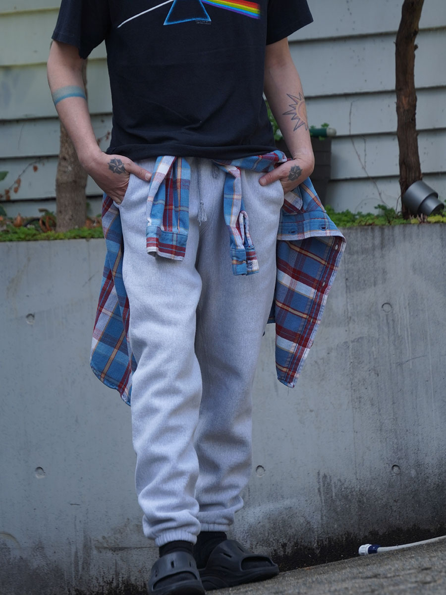 90'S CAMBER SWEAT PANTS HAND POCKET PLAIN GREY (SIZE.LARGE) MADE IN USA 