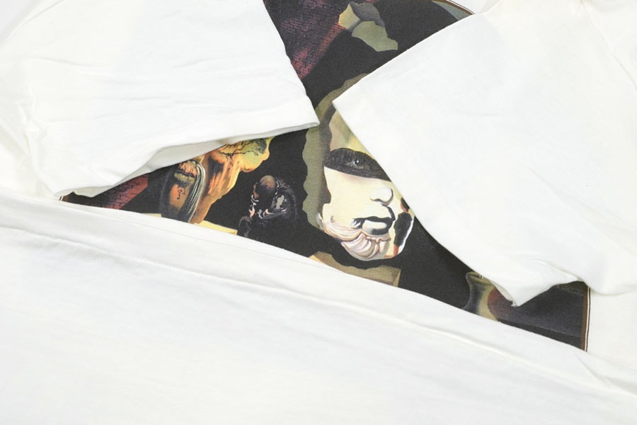 90's HANES SALVADOR DALI ''OLD AGE, ADOLESCENCE, INFANCYOR'' アートTシャツ 白 表記(L) NOS