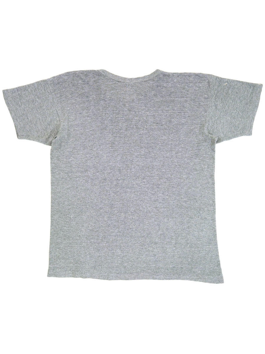 70's バータグ チャンピオンTシャツ 無地霜降りグレー 表記(L)