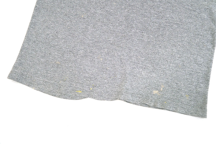 70's バータグ チャンピオンTシャツ 無地霜降りグレー 表記(L)