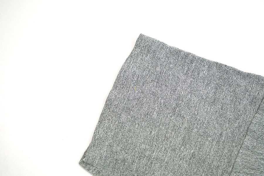 70's バータグ チャンピオンTシャツ 無地霜降りグレー 表記(L)