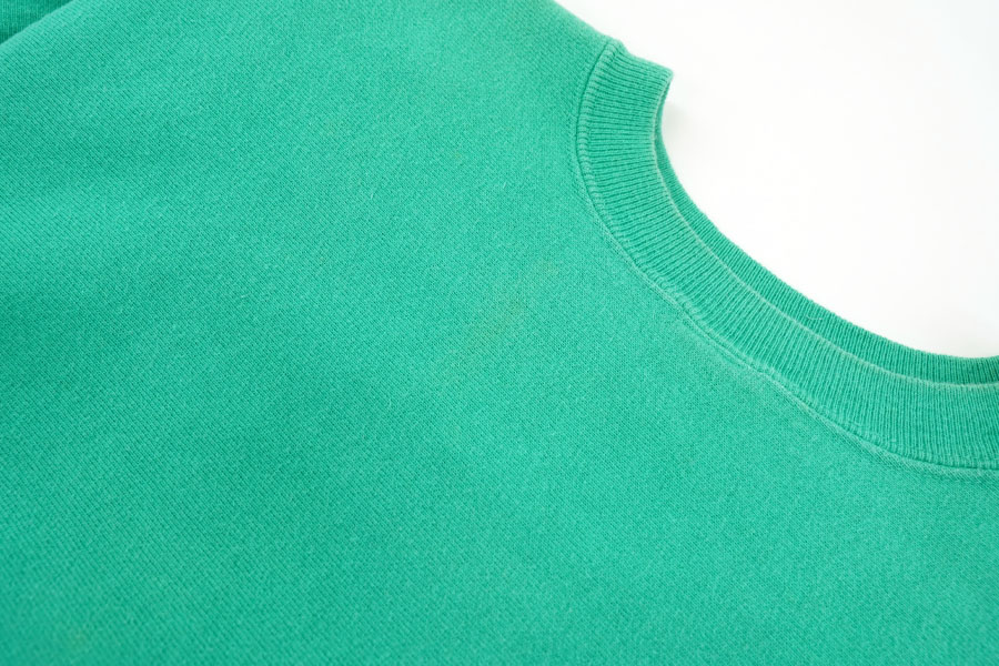 90'S CHAMPION REVERSE WEAVE CRUE SCRIPT LOG EMERALD GREEN (SIZE. X LARGE) MADE IN USA