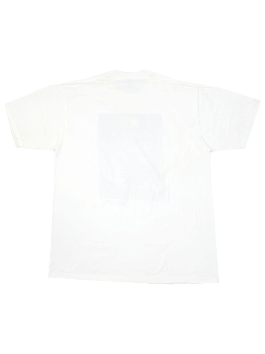 90's JERZEES SALVADOR DALI ''THE DISCOVERY OF AMERICA BY CHRISTOPHER COLUMBUS'' アートTシャツ 白 表記(L) NOS