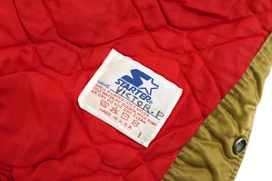 USA製 Starter ''49ers'' サテンスタジャン 表記(XL)