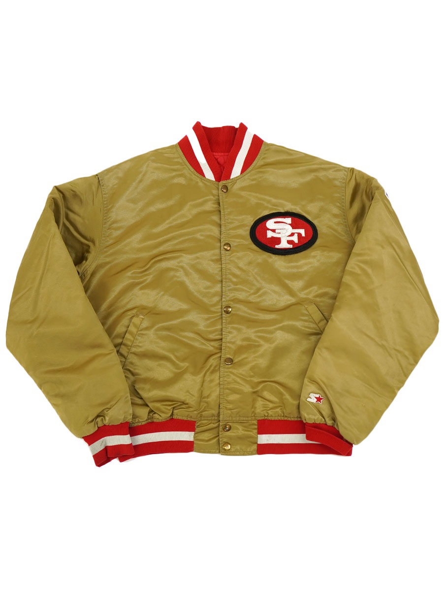 USA製 Starter ''49ers'' サテンスタジャン 表記(XL)
