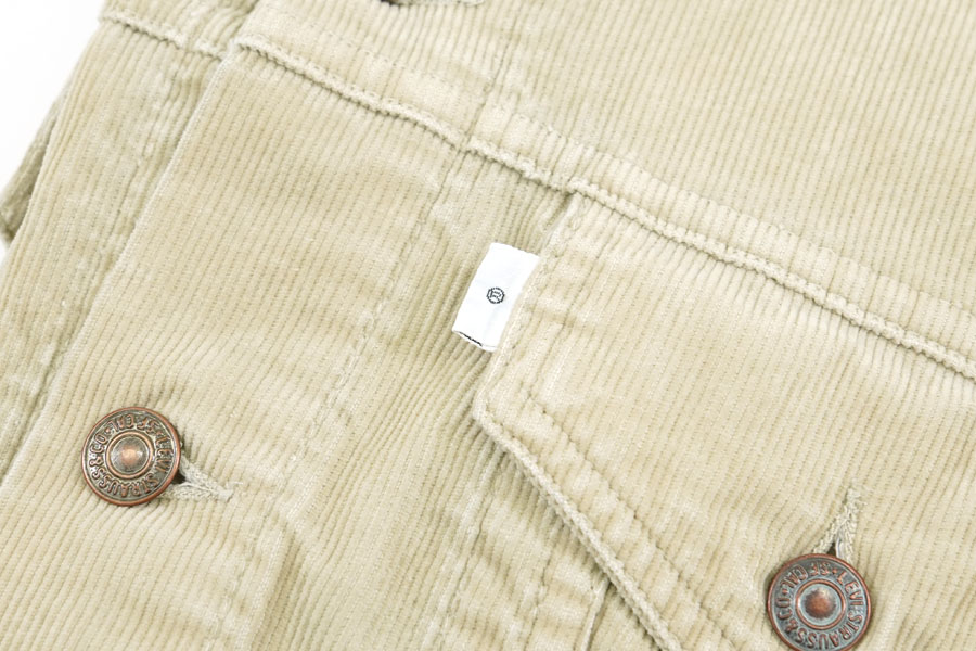 70'S LEVI'S 70505 COURDUROY JACKET BEIGE (SIZE.42)