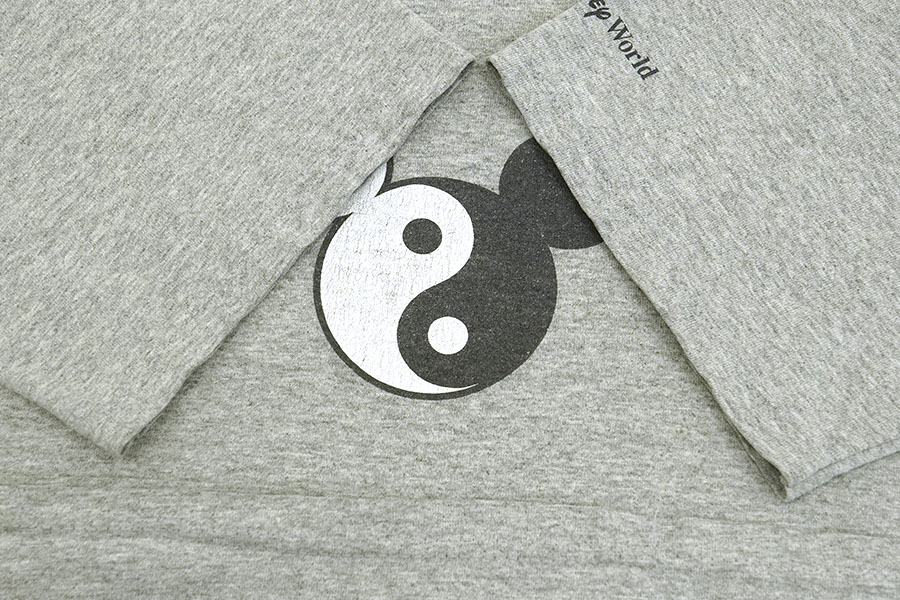 90'S～ WALT DISNEY WORLD ''YIHG-YANG'' T SHIRT GREY (APPROX.MEDIUM)