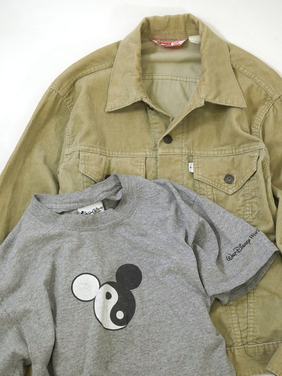 90'S～ WALT DISNEY WORLD ''YIHG-YANG'' T SHIRT GREY (APPROX.MEDIUM)