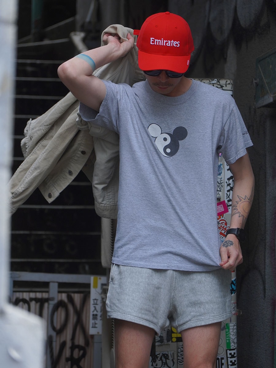 90'S～ WALT DISNEY WORLD ''YIHG-YANG'' T SHIRT GREY (APPROX.MEDIUM)