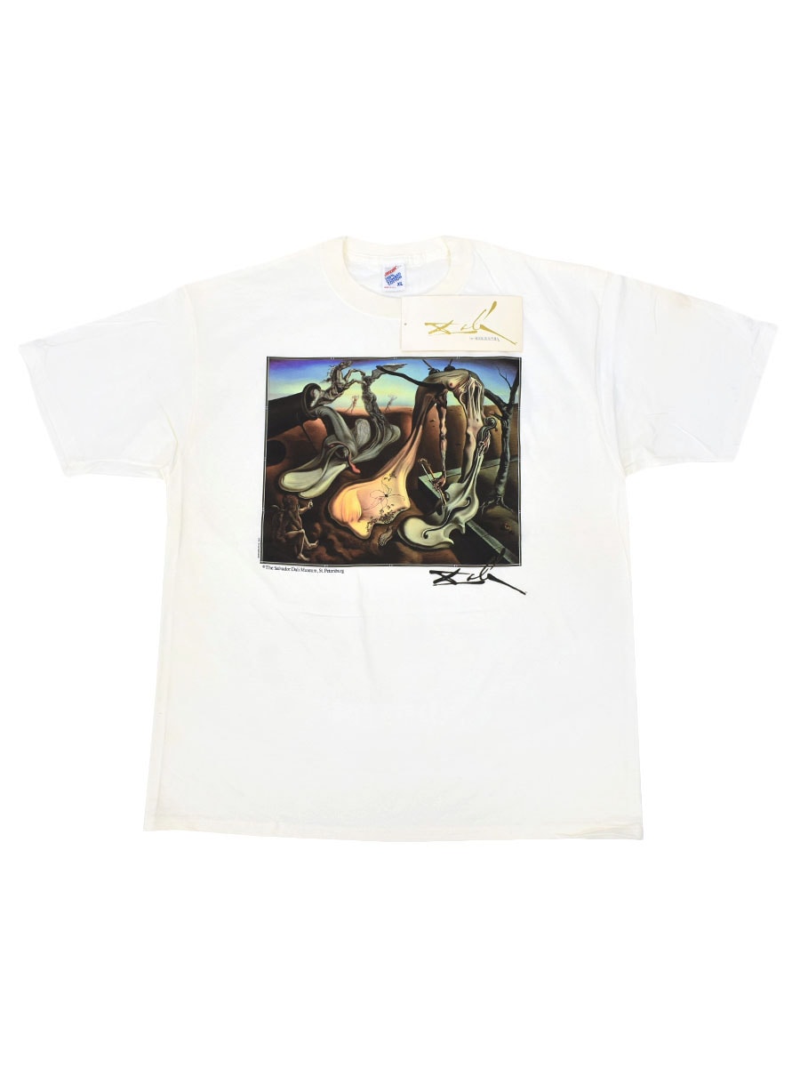 90's JERZEES SALVADOR DALI ''DADDY LONGLEGS OF THE EVENING-HOPE!'' アートTシャツ 白 NOS